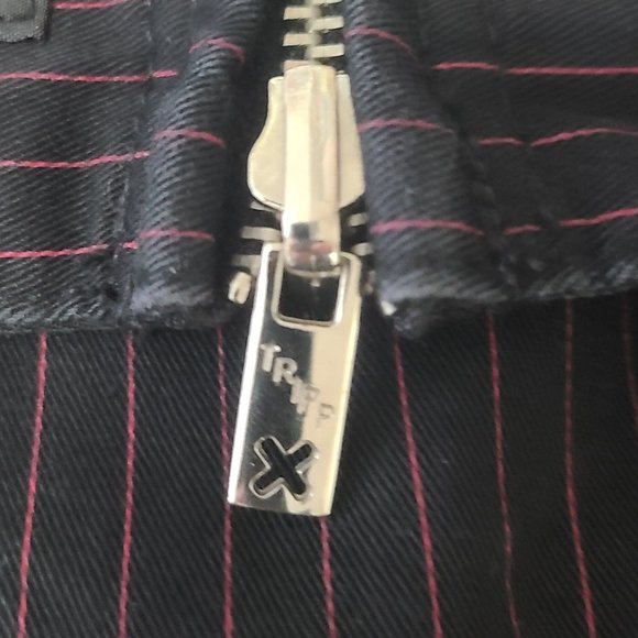 Very Rare 2 In 1 Y2K TRIPP NYC by Daang Goodman Black & Red Goth Punk Mini Skirt - Picture 15 of 16